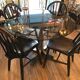 Smoky glass liftable round table