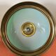 Lighting, billiard chandelier in brass and opaline