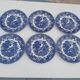 6 Ironstone English dessert plates