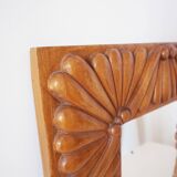 Solid wood mirror 1960