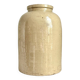 Beige glazed stoneware mustard pot n°1