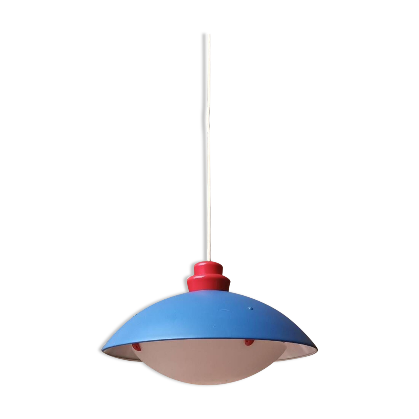 Ikea chandelier, memphis blue