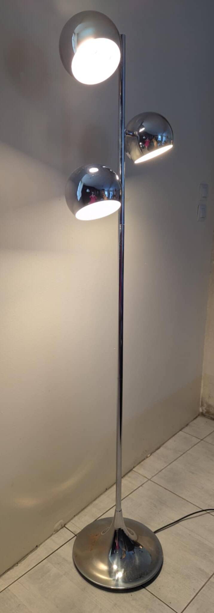 Lampadaire eye ball, années 70/80