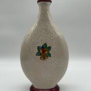 Art deco vase in longwy enamels