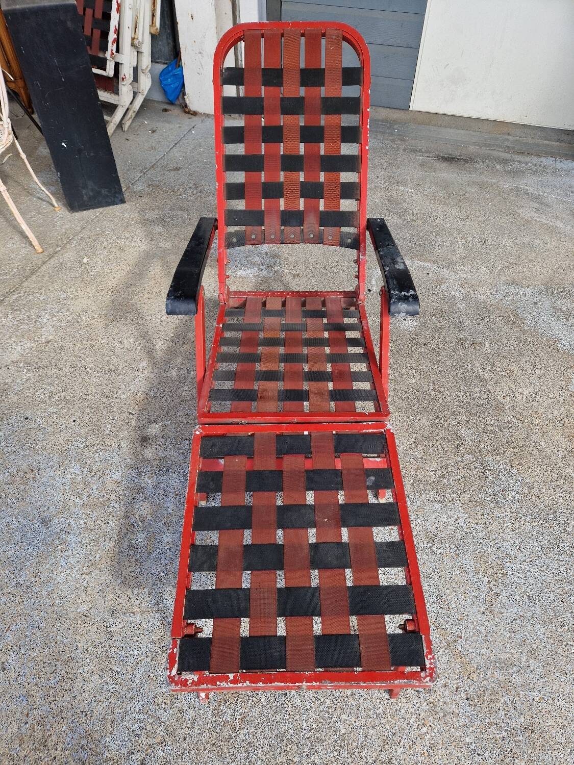 Deck chair from the deck of the liner France