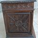 Breton chest in carved wood