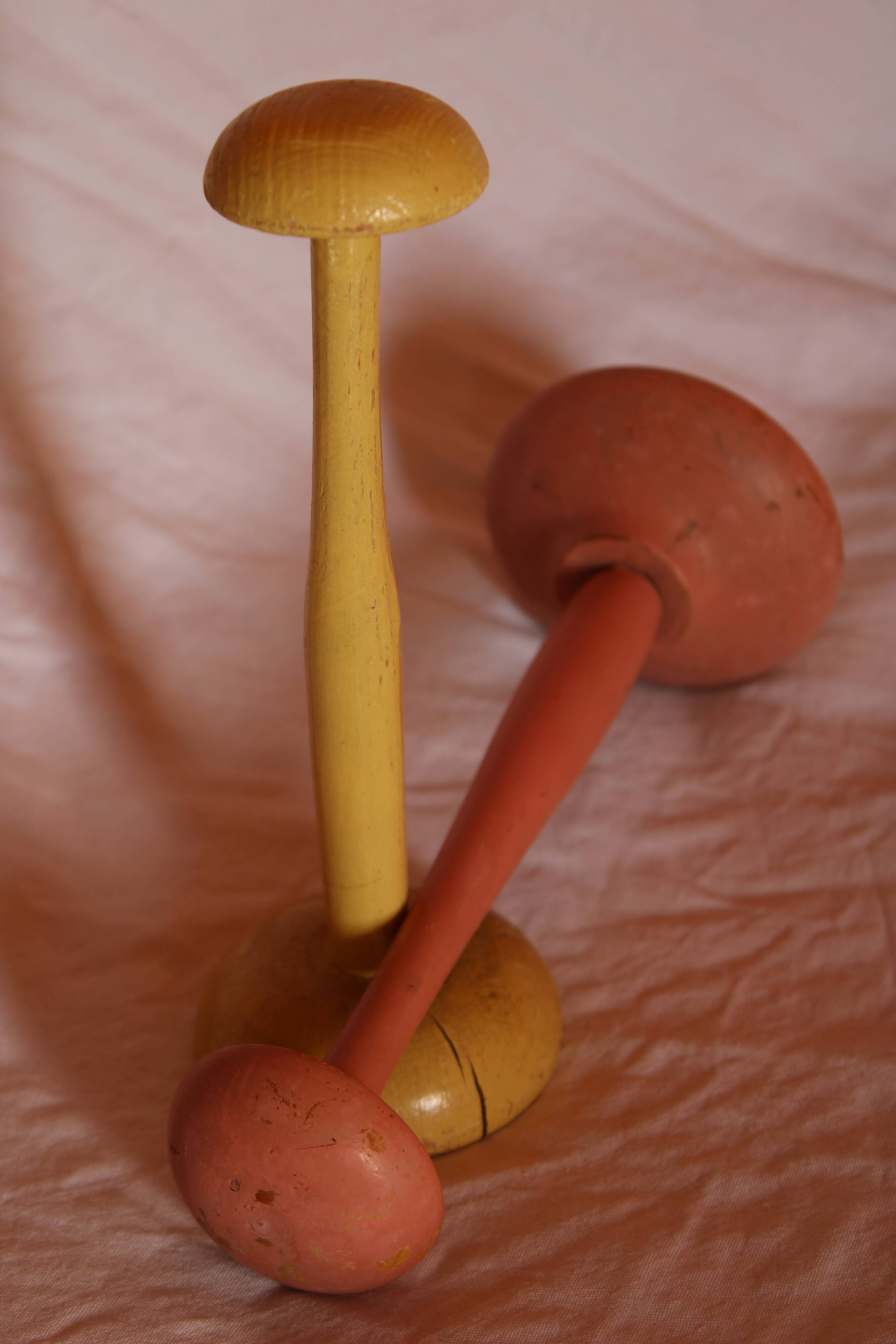 Lot of 2 old hat holders