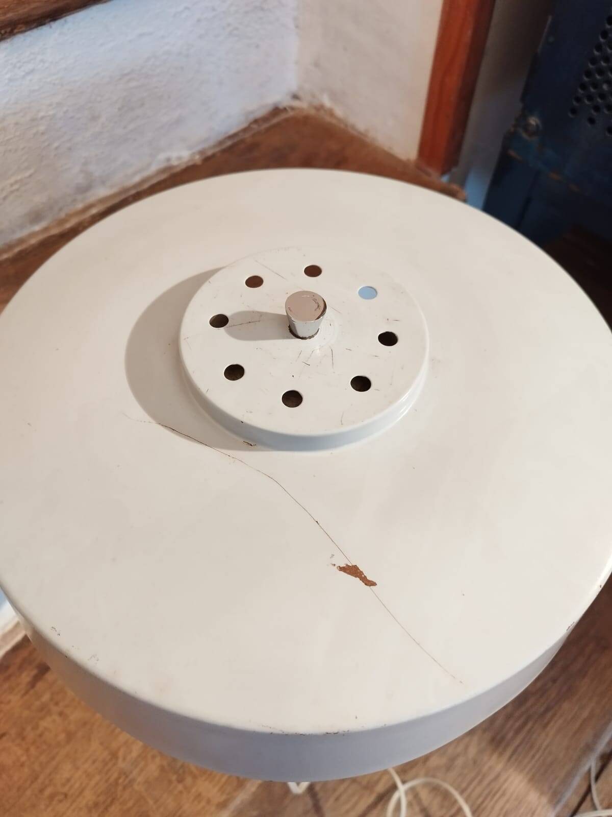 Vintage gray lamp, industrial style, 50s-60s