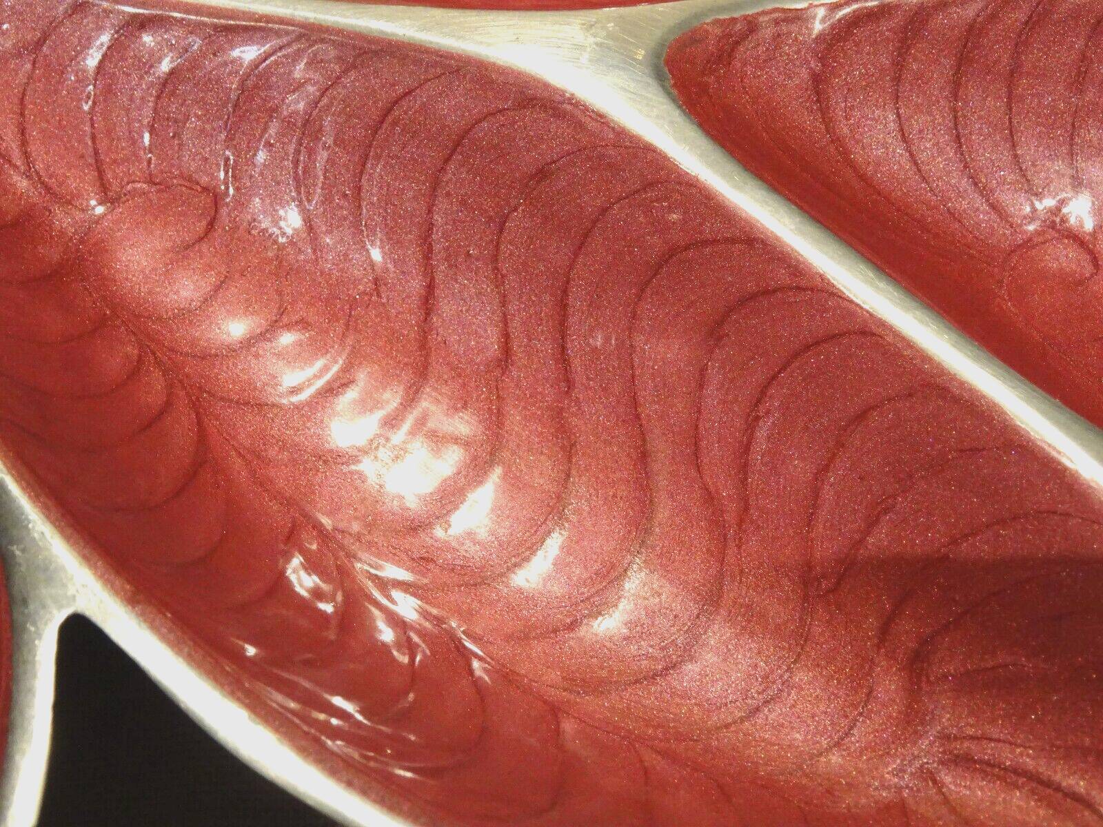 Designer centerpiece in enameled aluminum length 40.7 cm