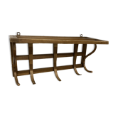 patère-étagère en bois courbé