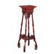 Antique walnut vase holder with decorations, 19th century