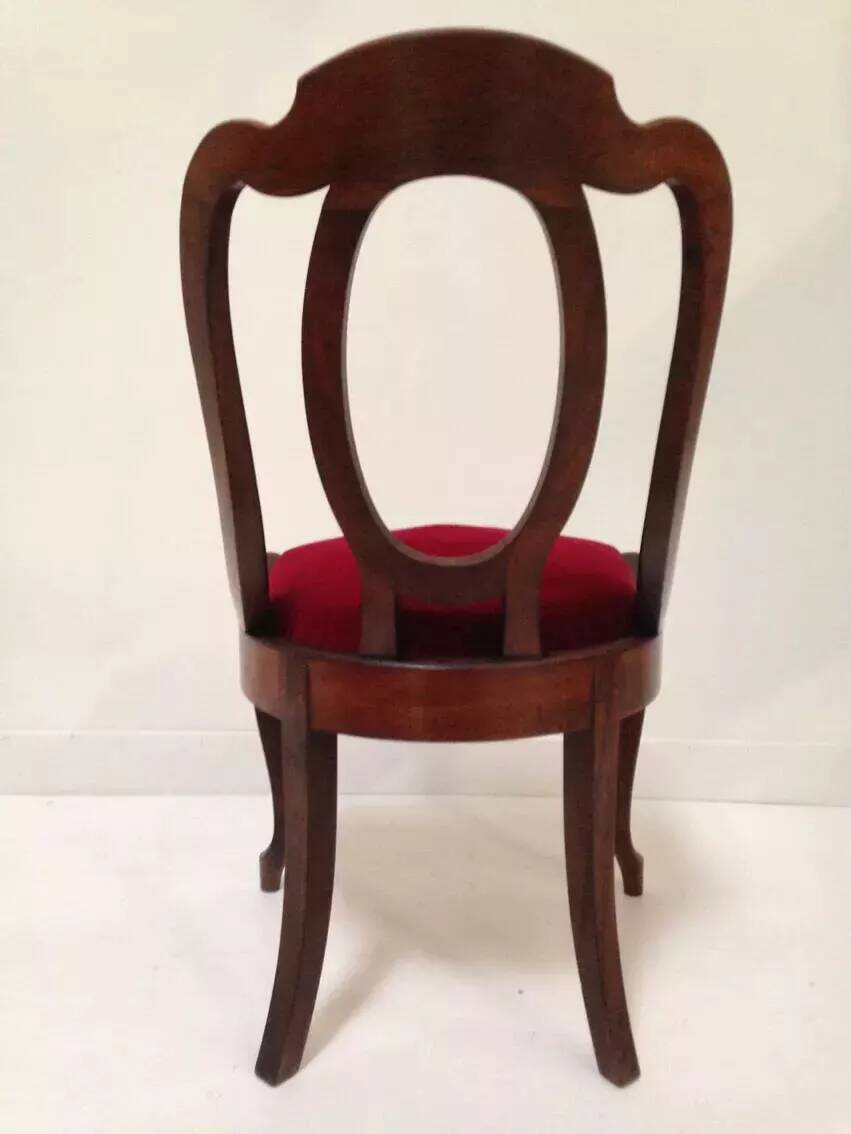 Antique empire style gondola chair