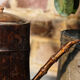 Japanese teapot in carved bamboo late 19th century