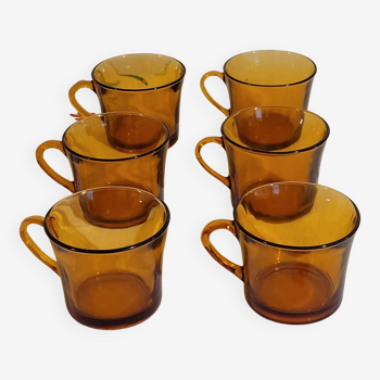 6 tasses Duralex - vintage