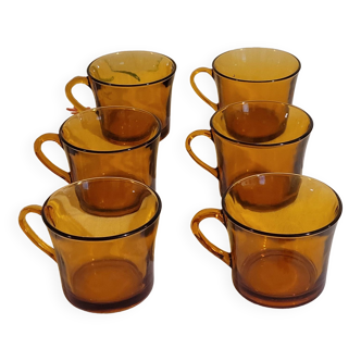 6 tasses Duralex - vintage