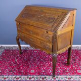 Louis XV style carved oak secretary 1930s