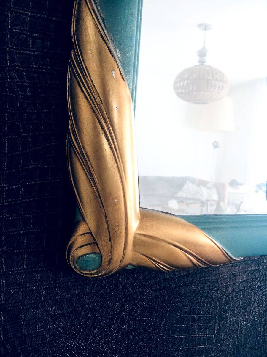 Hollywood Regency Style Framed Mirror from Deknudt, Belgium, 1970s