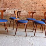 Set of 6 bistro chairs 1970