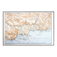 From Fréjus to Menton, an old map, printed in 1906.