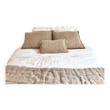 Camel brown and white relief painting