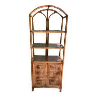 Vintage rattan shelf