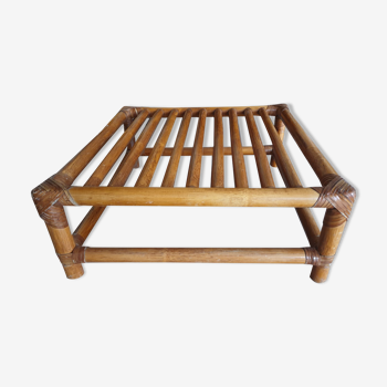 Table basse porte bagages en bambou