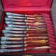 Silver and vermeil dessert service - Rococo style (12 pieces)