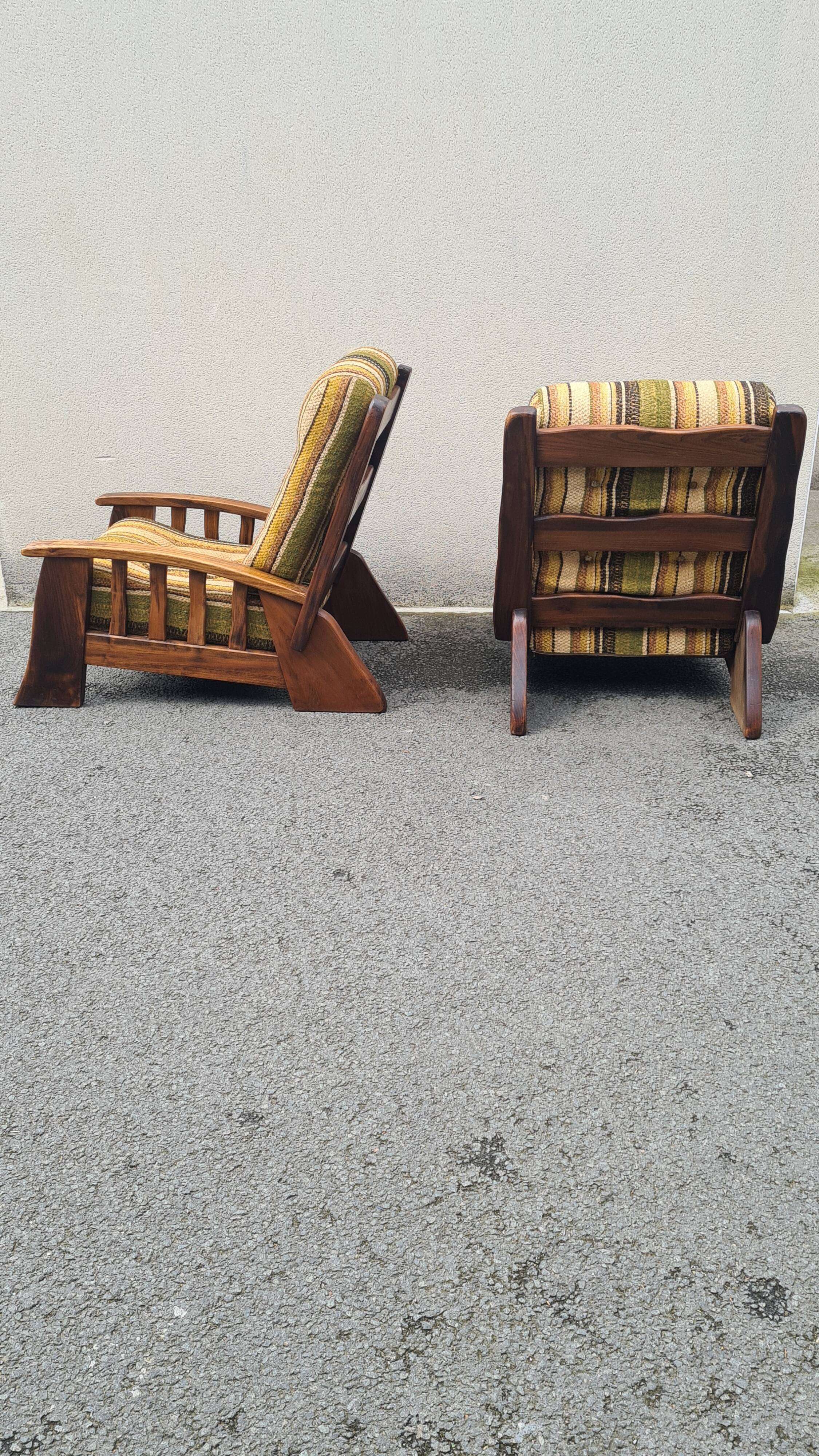 Oak armchairs