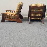 Oak armchairs