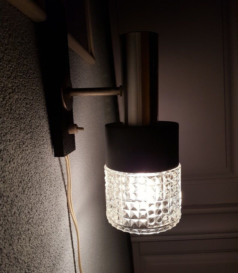 Table lamp tripod vintage Danish design, 1960