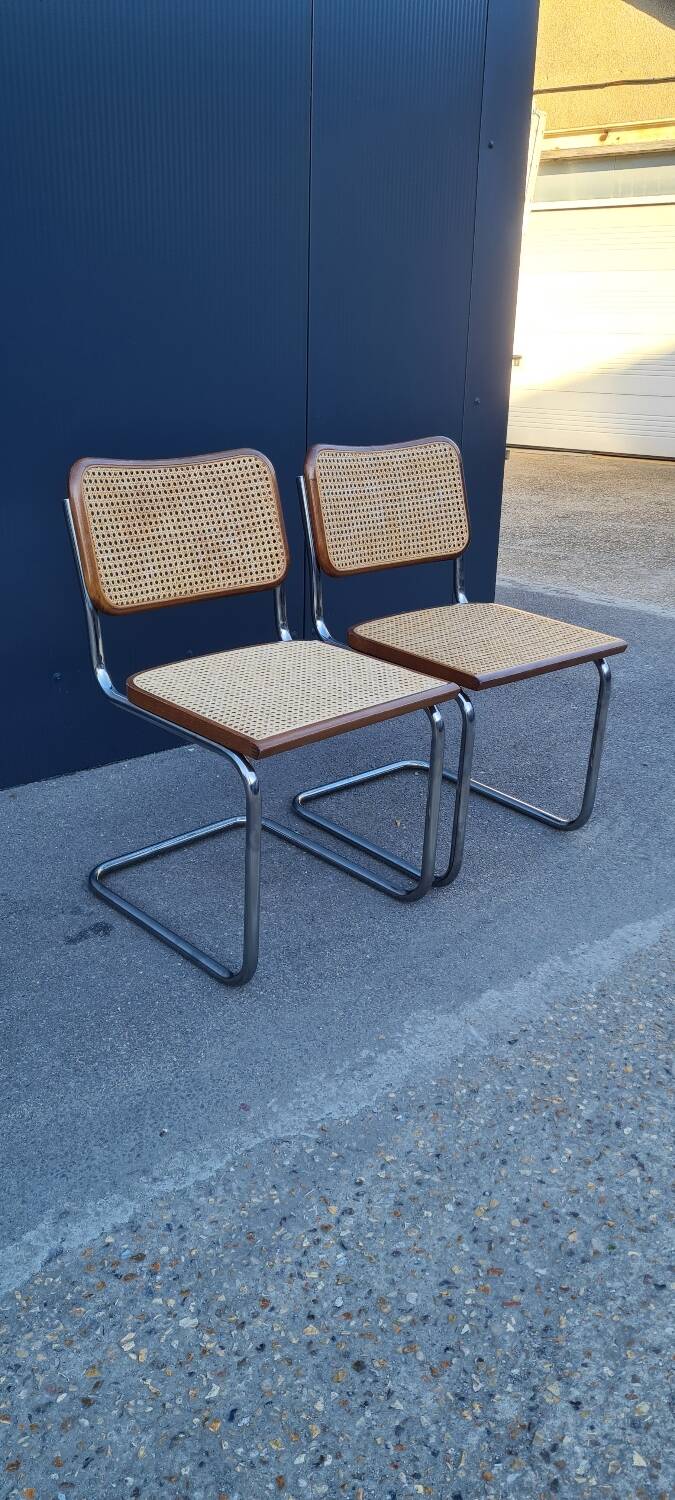 Paire de chaise b32 par Marcel Breuer