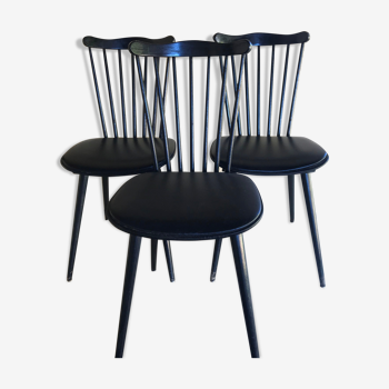 Lot of 3 chairs "Menuet" by Baumann
