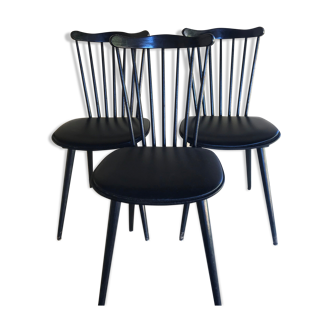 Lot of 3 chairs "Menuet" by Baumann