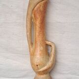 Ceramic soliflore vase signed FP Vallauris 70s