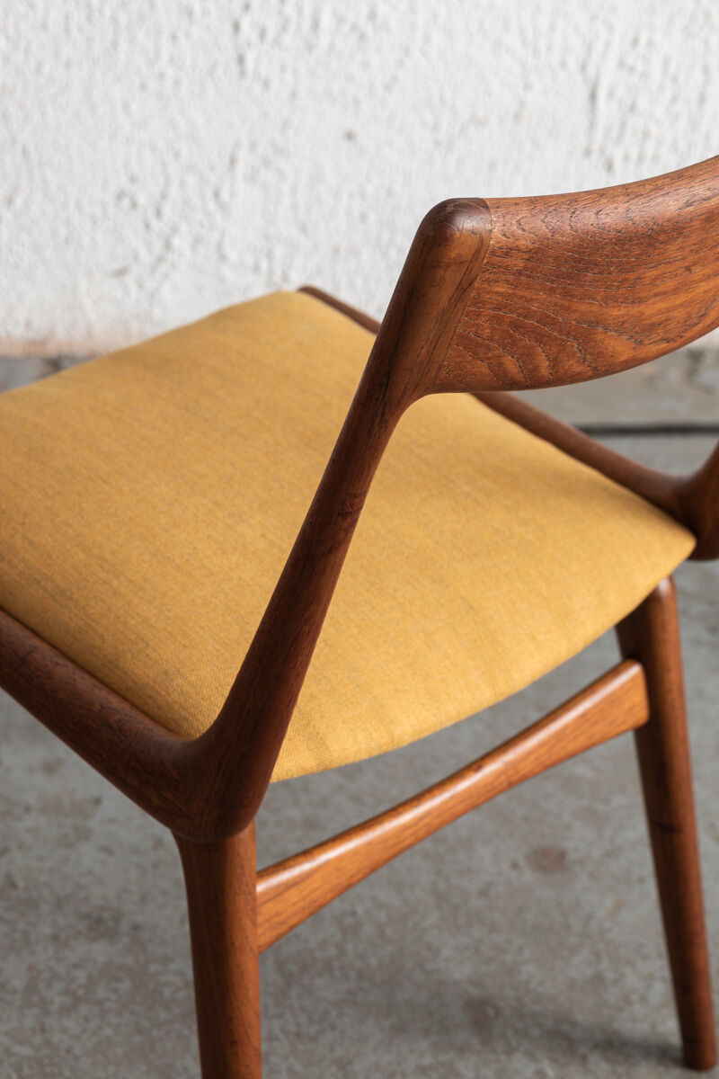 Set of 4 boomerang dining chairs by Alfred Christensen, Denmark 1960