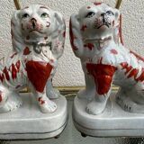 Paire de lampes Staffordshire