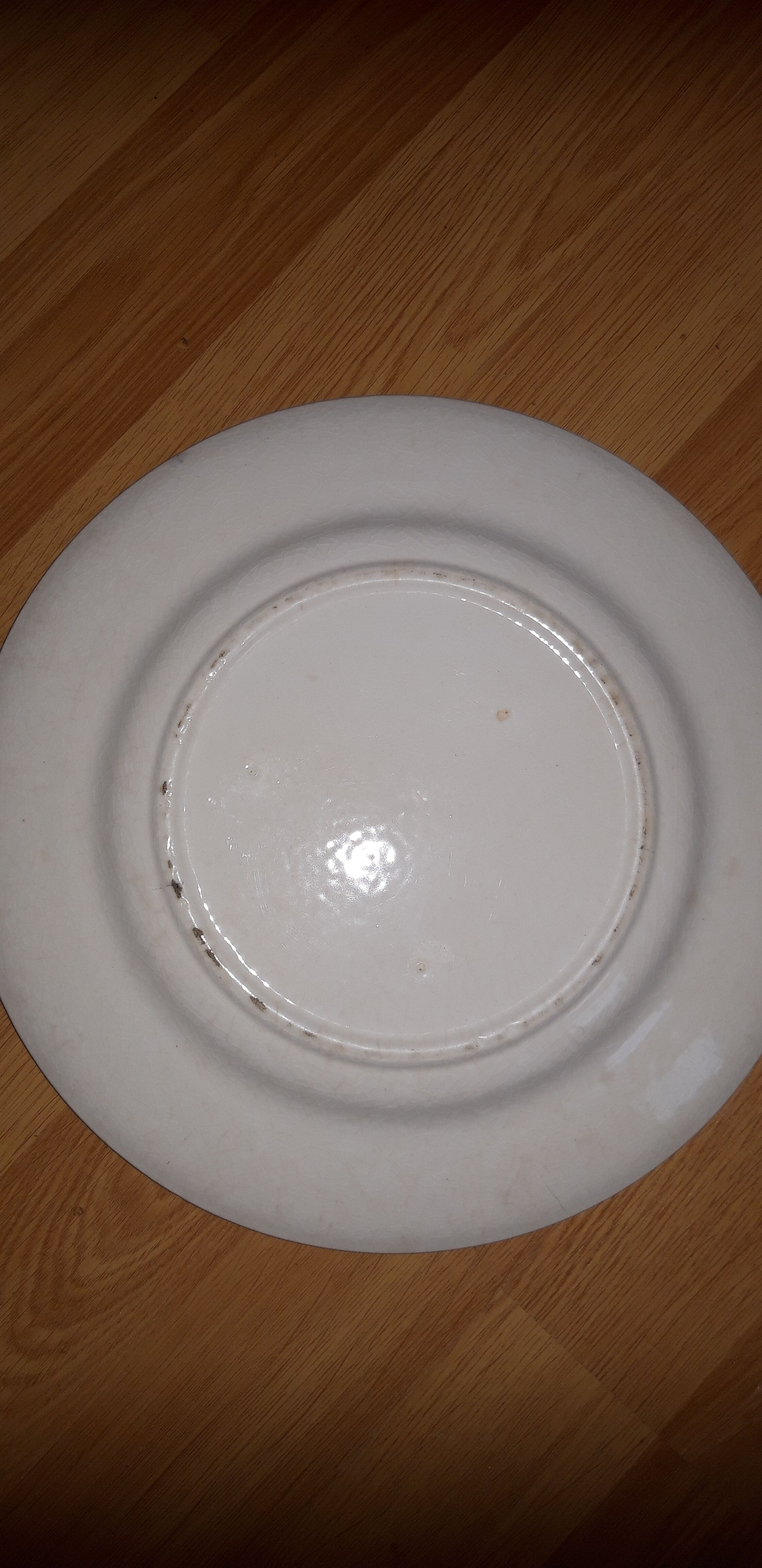 Plate old blue ceramic patterns