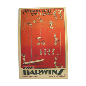 Affiche ancienne cirque Darwin's, 1920-30