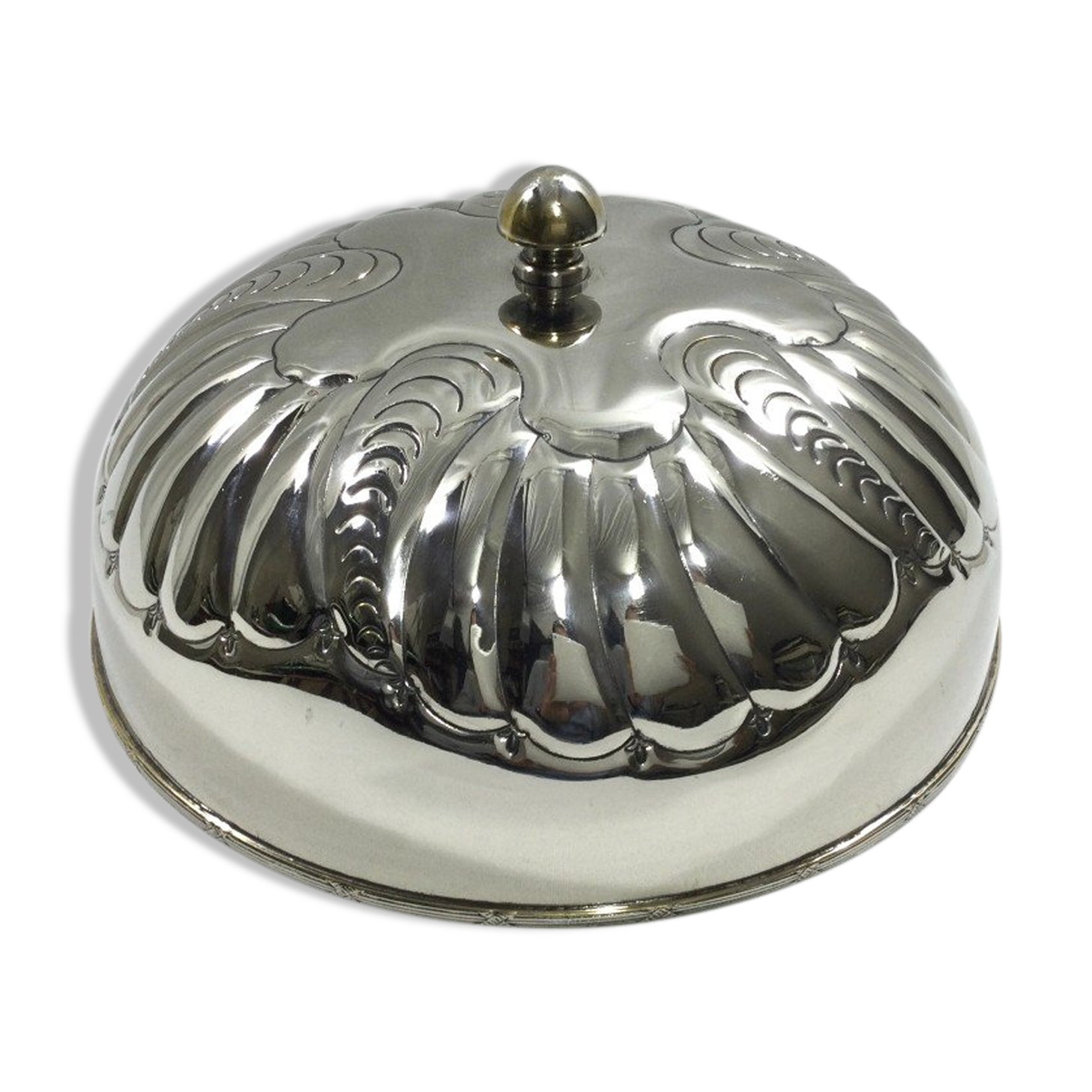 Silver metal service bell