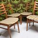 Set of 4 vintage Scandinavian chairs from the 60s/70s.