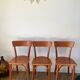 Set of 6 Luterma bistro chairs in beech wood 40-50s
