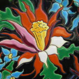 Longwy enamel plate