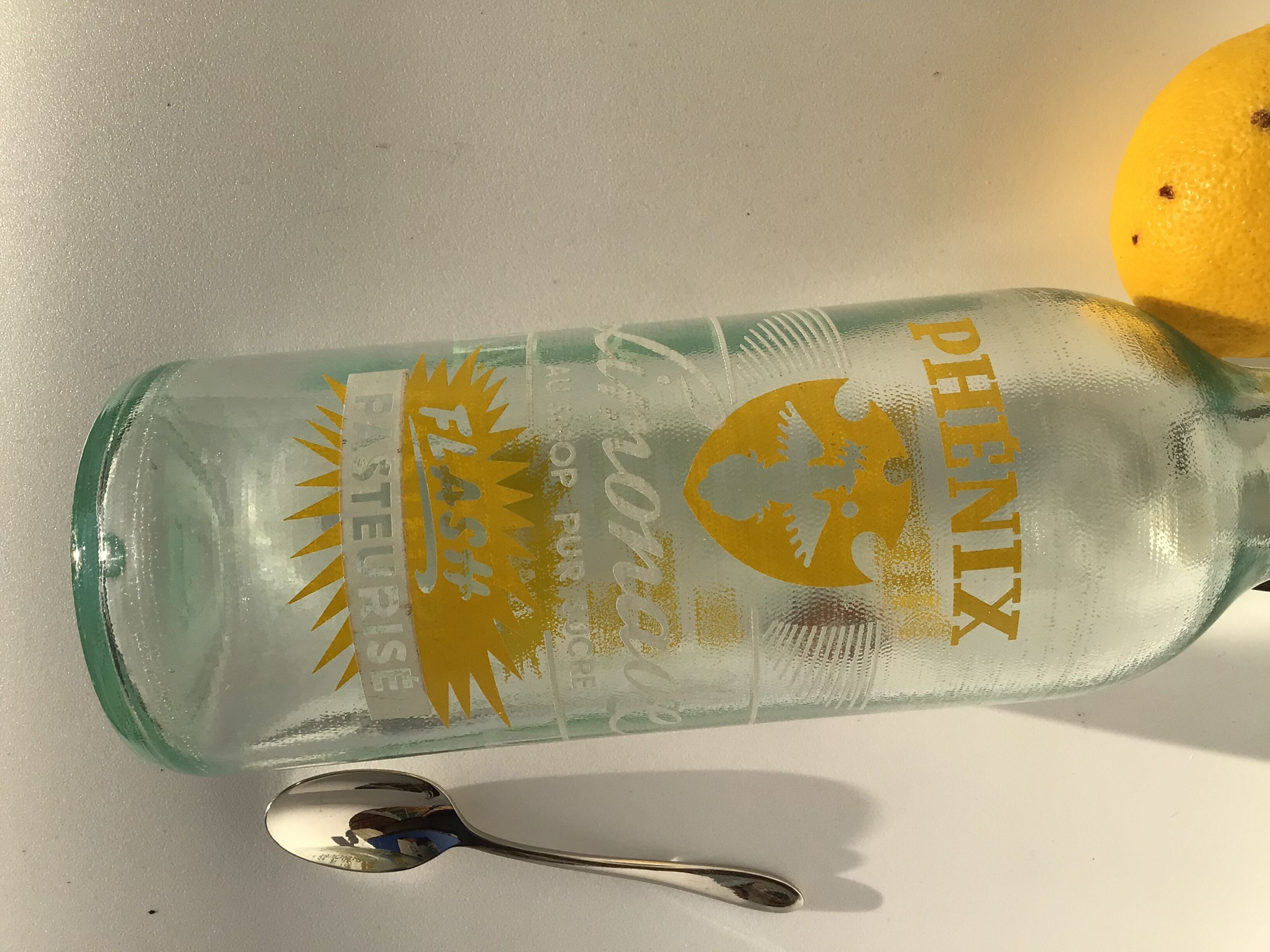Bouteille hermétique Phénix limonade 1l sérigraphie jaune