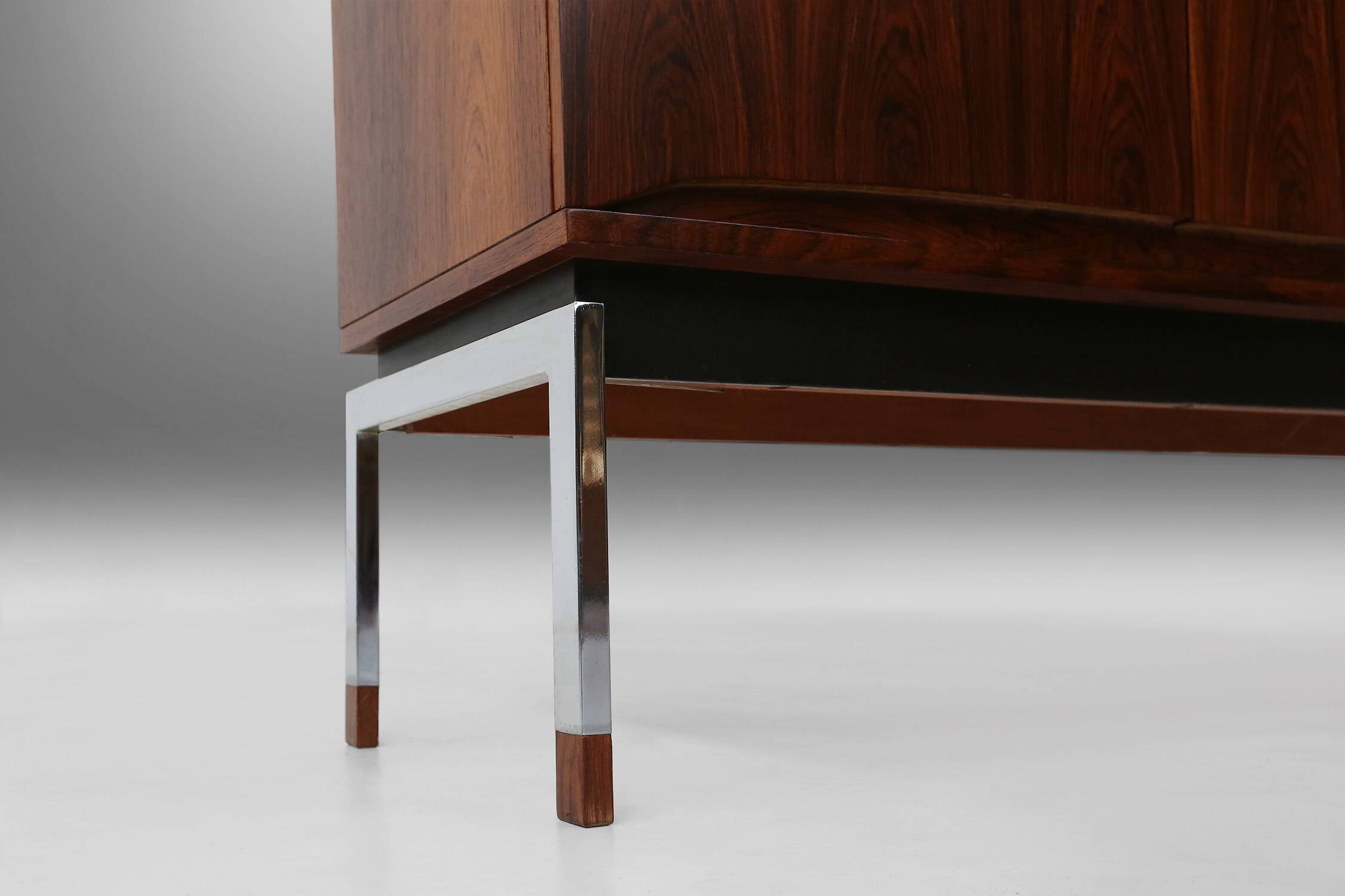 Belgian Mid-Century rosewood highboard 1960