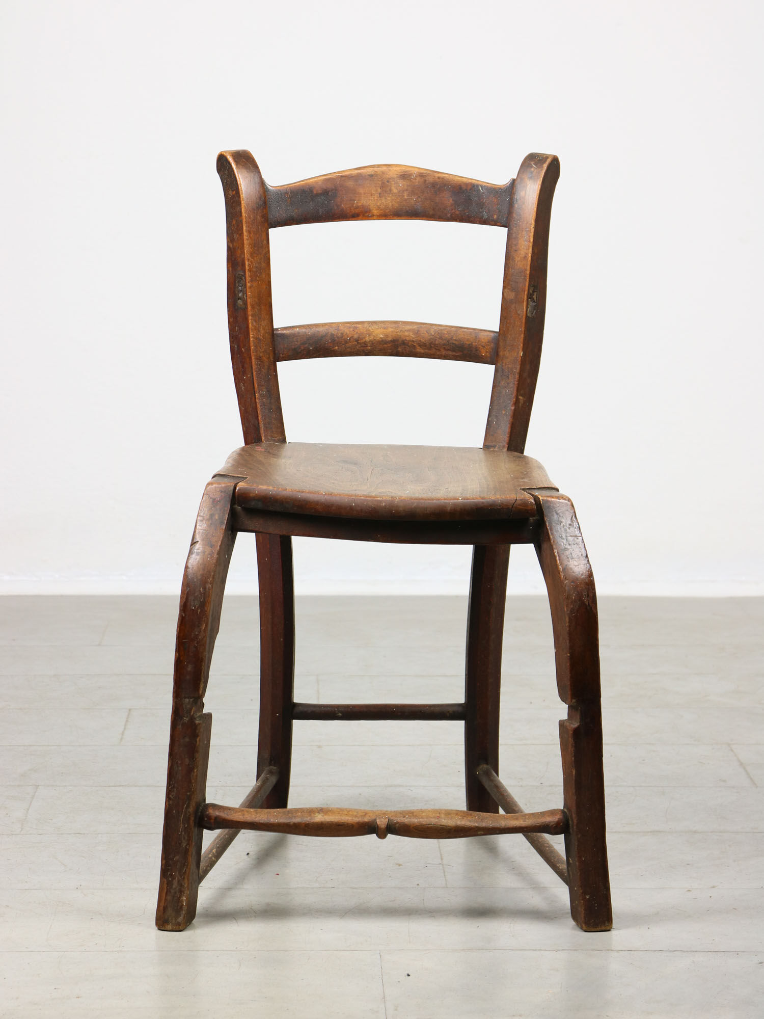 Antique Patinated Children's Chair, 1890s