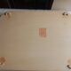 Plateau en bois decor fleurs roses