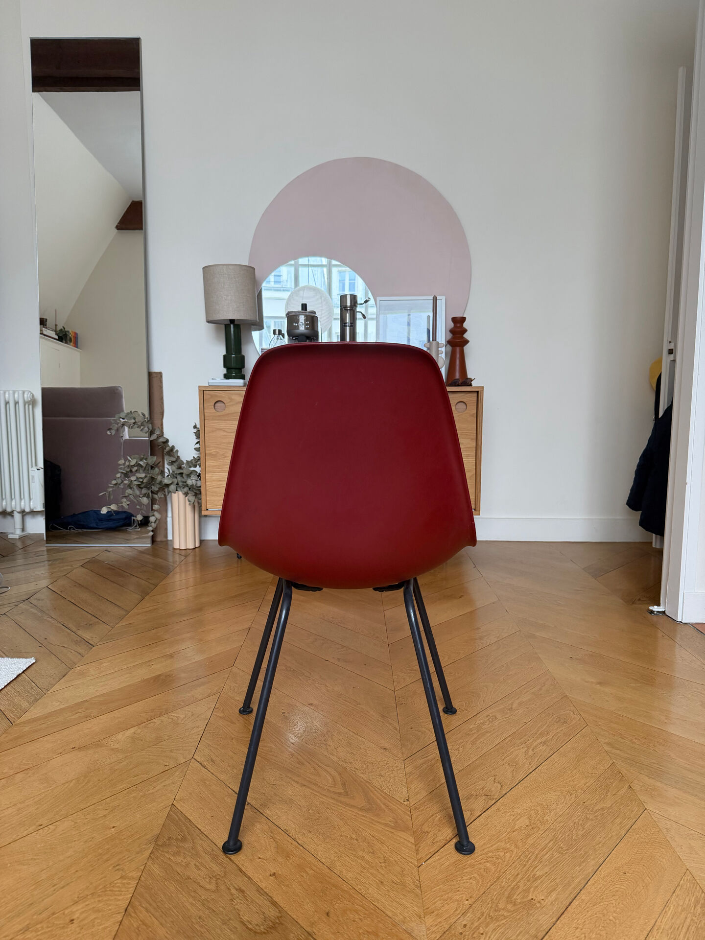 Chaise Eames DSX Vitra bordeaux