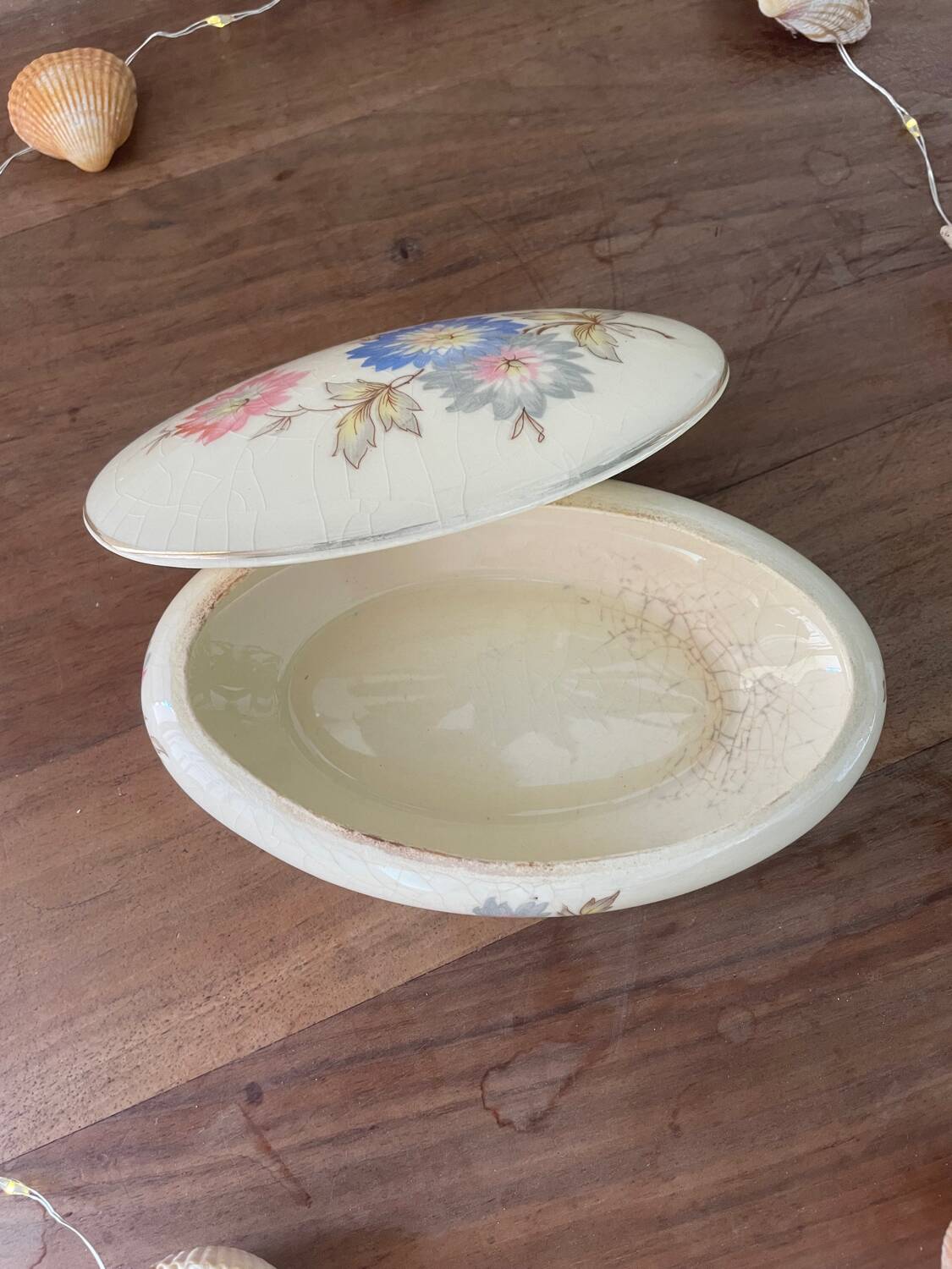 Vintage porcelain candy box