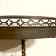 Neo classic brass and mahogany pedestal table