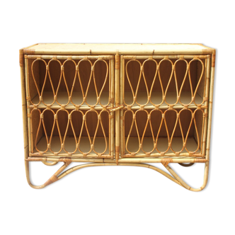 Vintage rattan buffet